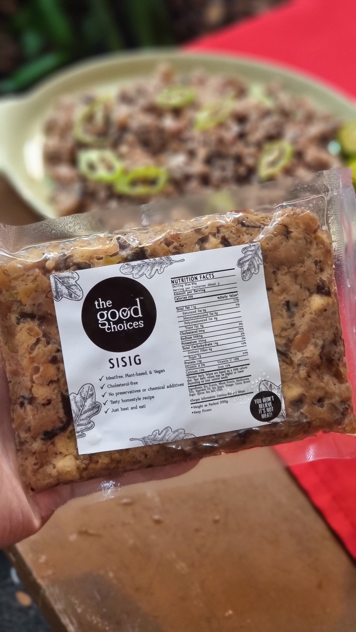 The Good Choices Plant-Based Tofu & Mushroom Sisig (200g)